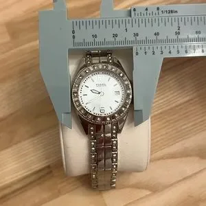 Fossil Ladies Watch Crystal Embellishments Stainless Bracelet Quartz Date Window Fossil | Accessories | Fossil Ladies Watch Crystal  main image 2